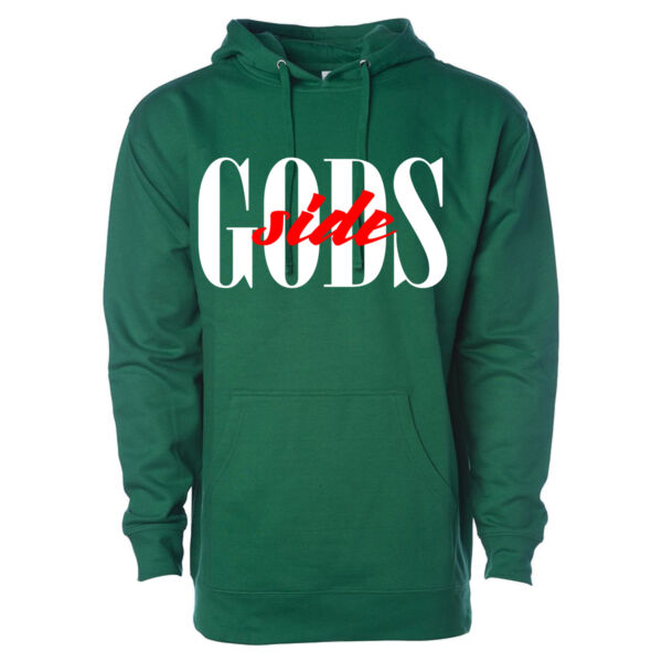 Gods side Green hoodie  Thumbnail