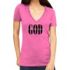 Tultex 214 - Ladies' Slim Fit Fine Jersey V-Neck Thumbnail