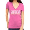 Tultex 214 - Ladies' Slim Fit Fine Jersey V-Neck Thumbnail