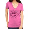 Tultex 214 - Ladies' Slim Fit Fine Jersey V-Neck Thumbnail