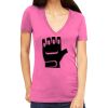 Tultex 214 - Ladies' Slim Fit Fine Jersey V-Neck Thumbnail