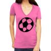 Tultex 214 - Ladies' Slim Fit Fine Jersey V-Neck Thumbnail