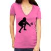 Tultex 214 - Ladies' Slim Fit Fine Jersey V-Neck Thumbnail