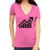 Tultex 214 - Ladies' Slim Fit Fine Jersey V-Neck Thumbnail