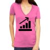 Tultex 214 - Ladies' Slim Fit Fine Jersey V-Neck Thumbnail