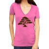 Tultex 214 - Ladies' Slim Fit Fine Jersey V-Neck Thumbnail