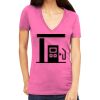 Tultex 214 - Ladies' Slim Fit Fine Jersey V-Neck Thumbnail